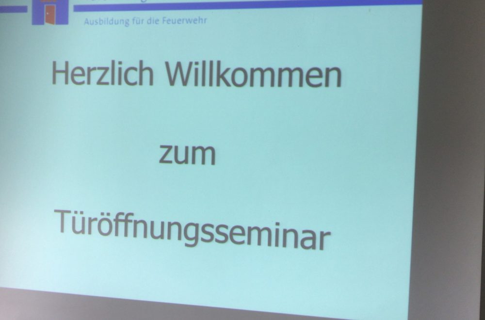 Übung Seminar Türöffnung